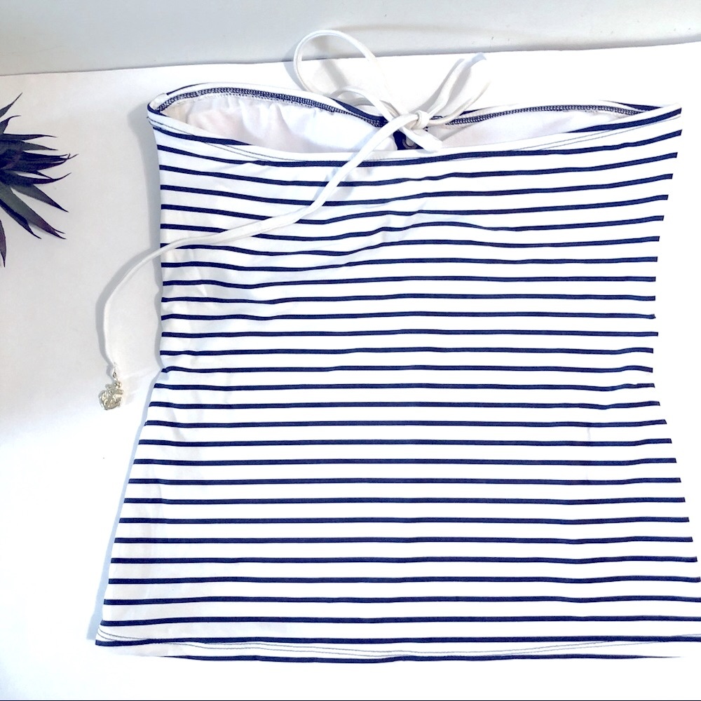 SPERRY Tankini Nautical Blue White Bikini Set - Picture 4 of 14